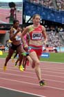 Eilidh Child  taking part in the 400 metres,  2013 IAAF Diamond League, Sainsbury's Anniversary Games, Queen Elizabeth Olympic Park, London.